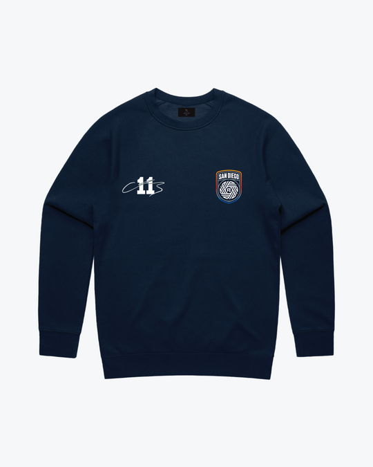 Lozano Flow Player Crewneck - Navy